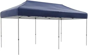 10x20 Pop Up Canopy Tent Dark Blue - Instant Portable Outdoor Shelter for Weddings, Parties, Vendors & Events - Heavy-Duty Steel Frame with Adjustable Height & Wheeled Bag