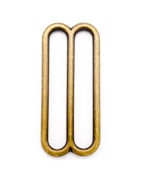 2 Inch Antique Brass Triglide Slide Wide Mouth