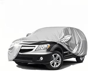 5-Layer All-Weather Waterproof Light-Weight Car Cover for Acura RDX.Full Car Cover Outdoor Waterproof Sun Rain Snow Hail Protection,with a Free Storage Bag (Silver 2007-2012)