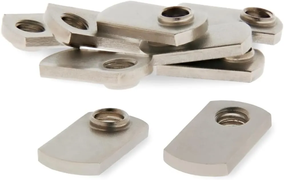 8020, 3678, 15 Series 5/16-18 Stainless Steel SS Slide in T-Nut with Offset Thread- T Slot Accessories for Aluminum Extrusion - Hardware Nuts (100 Pack)