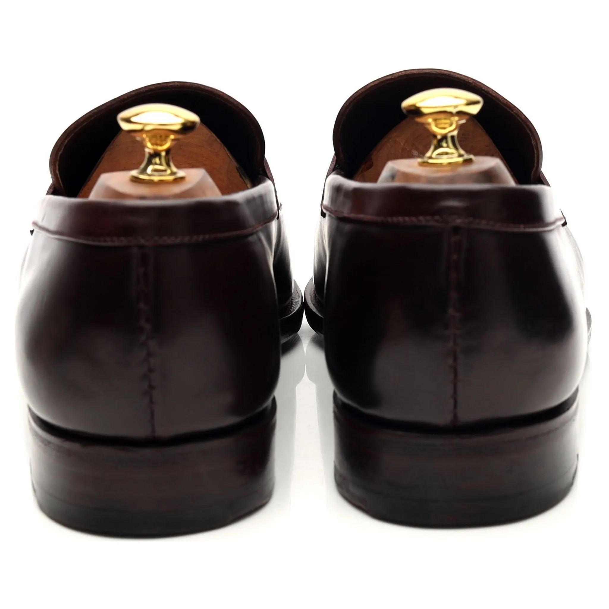 '923' Burgundy Cordovan Leather Loafers UK 11 EE