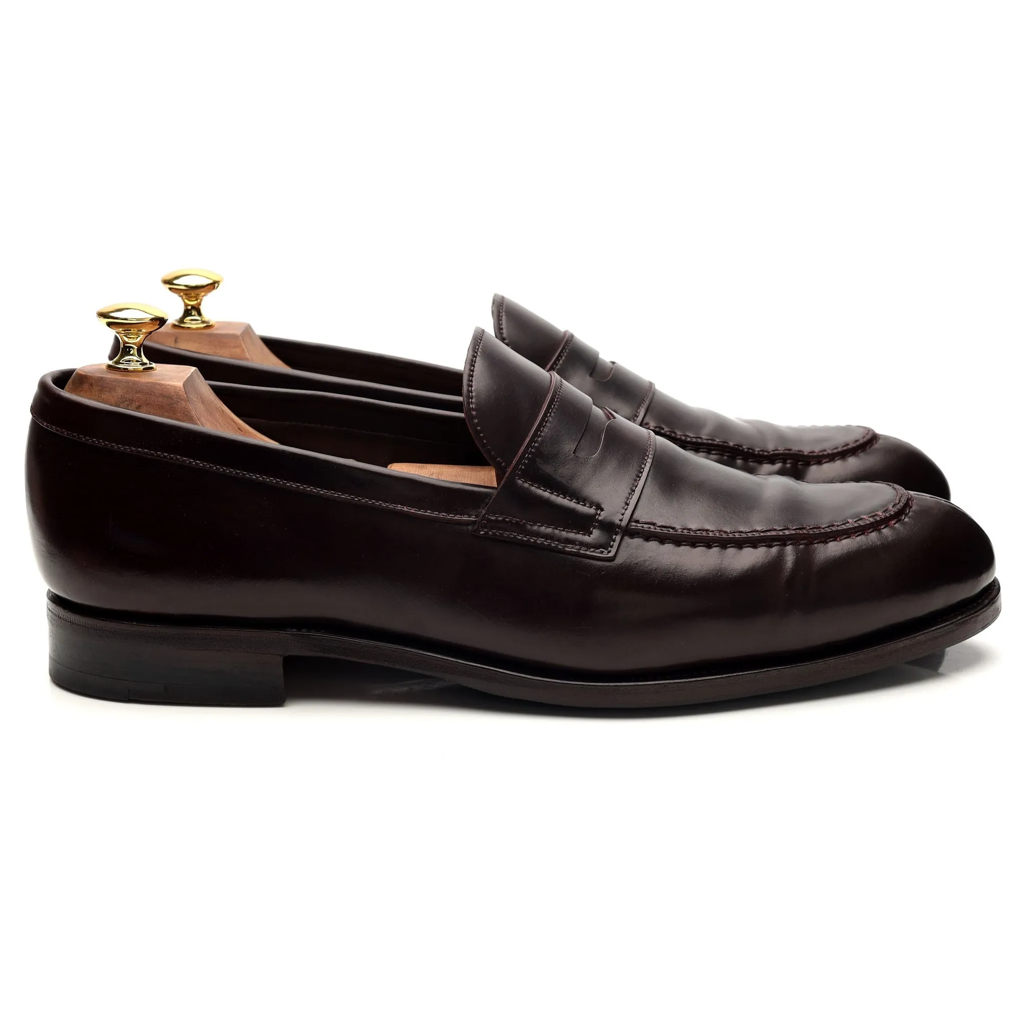 '923' Burgundy Cordovan Leather Loafers UK 11 EE
