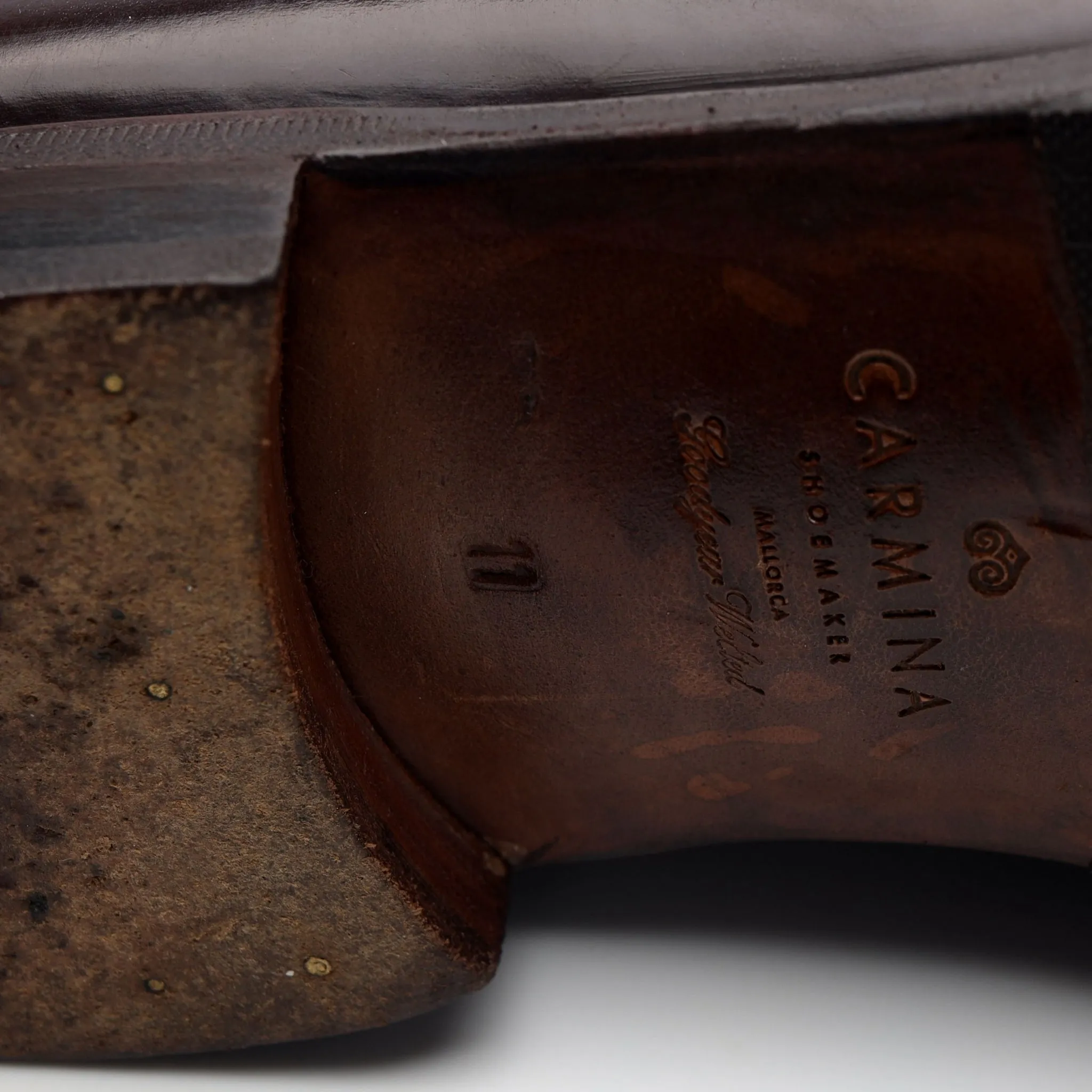 '923' Burgundy Cordovan Leather Loafers UK 11 EE