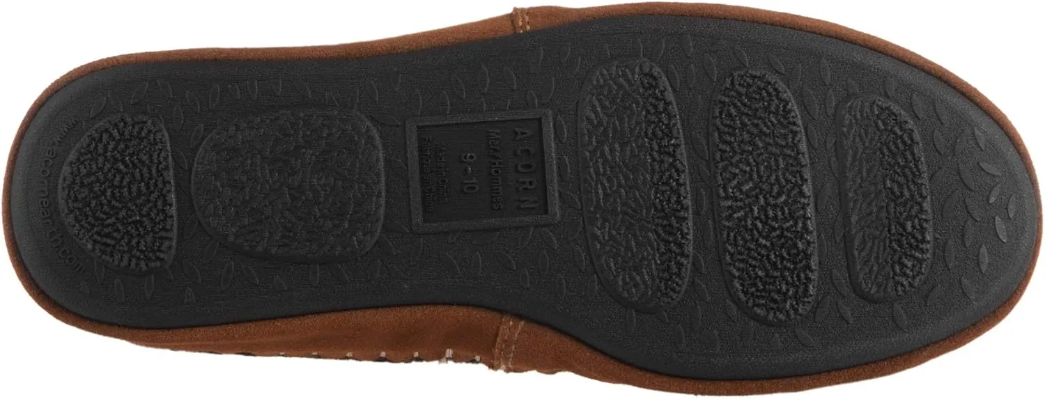Acorn Men's Camden Recycled Moccasin Slippers with Berber Lining
