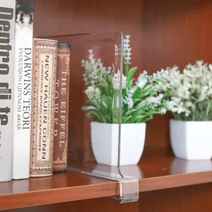 Acrylic Shelf Dividers for Closet Organization, Closet Shelf Organizer Closet Separator for Wood Shelves Clear Shelf Dividers for Closets (12 Pack)