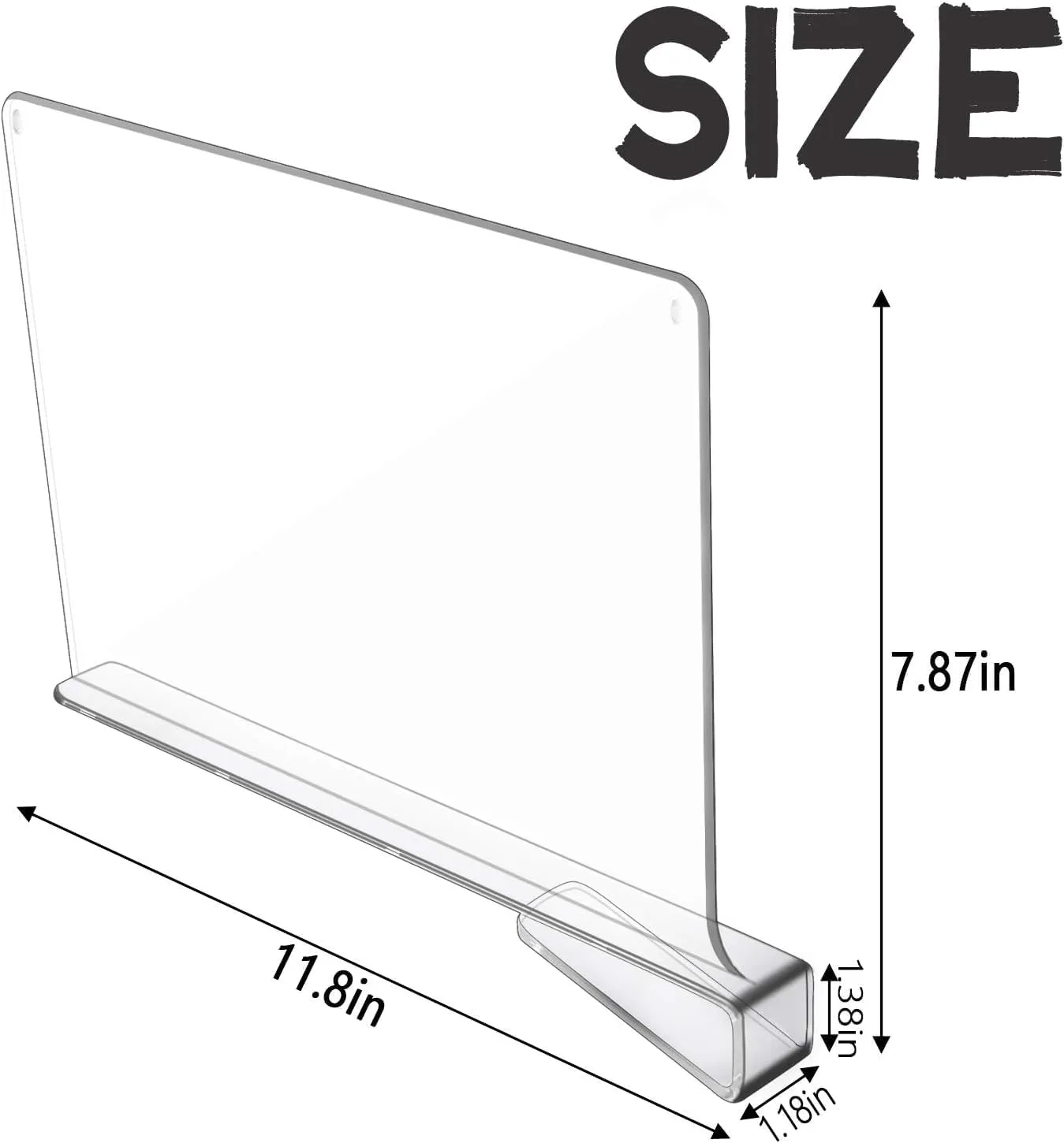 Acrylic Shelf Dividers for Closet Organization, Closet Shelf Organizer Closet Separator for Wood Shelves Clear Shelf Dividers for Closets (12 Pack)