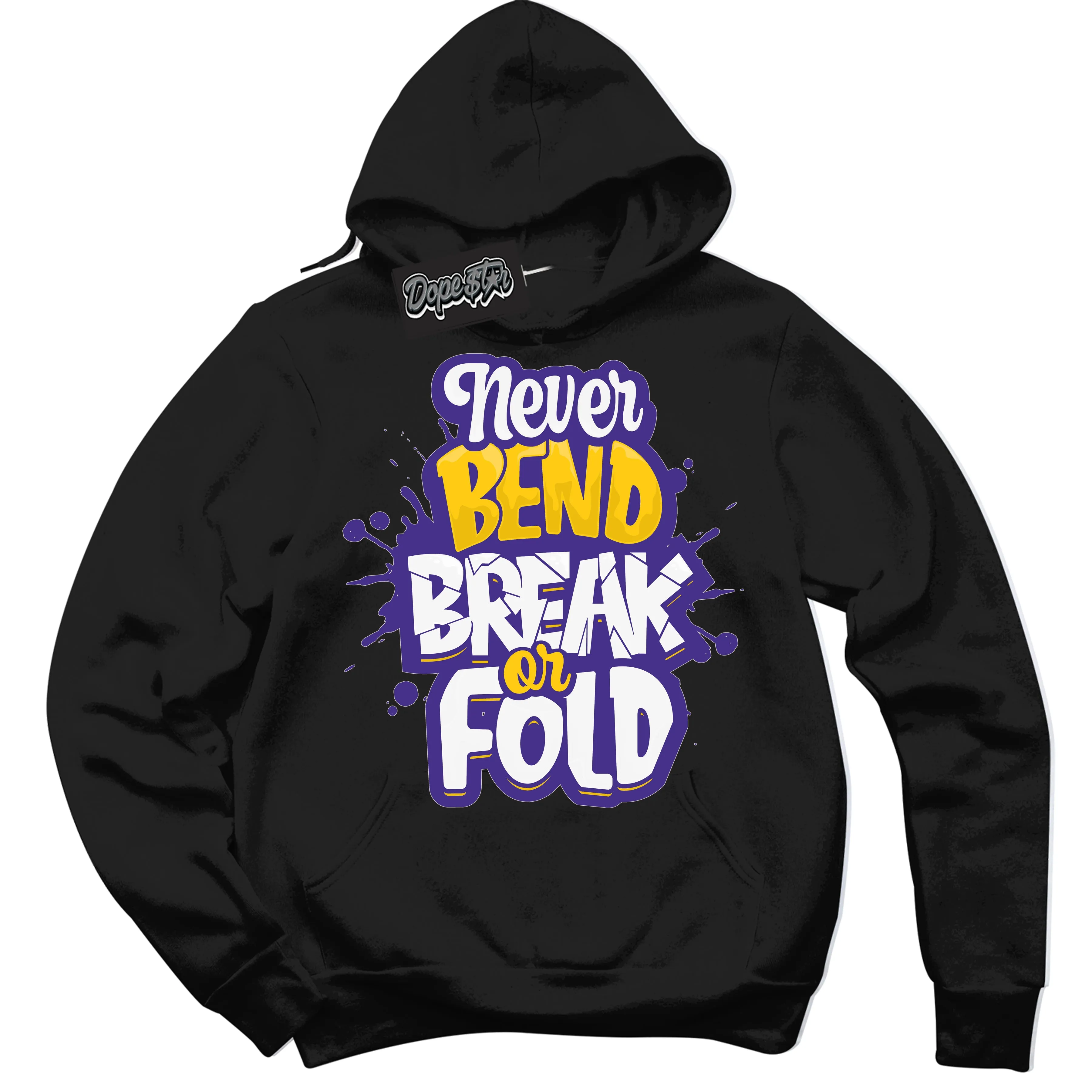 Air Force 1 QS Kobe Lakers Home Sneaker Hoodie Never Bend Break Or Fold Graphic