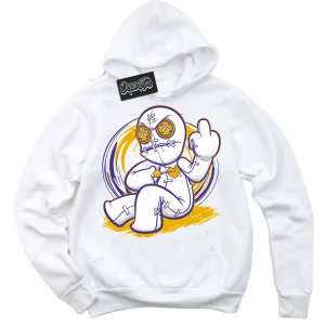 Air Force 1 QS Kobe Lakers Home Sneaker Hoodie Voodoo Doll Graphic