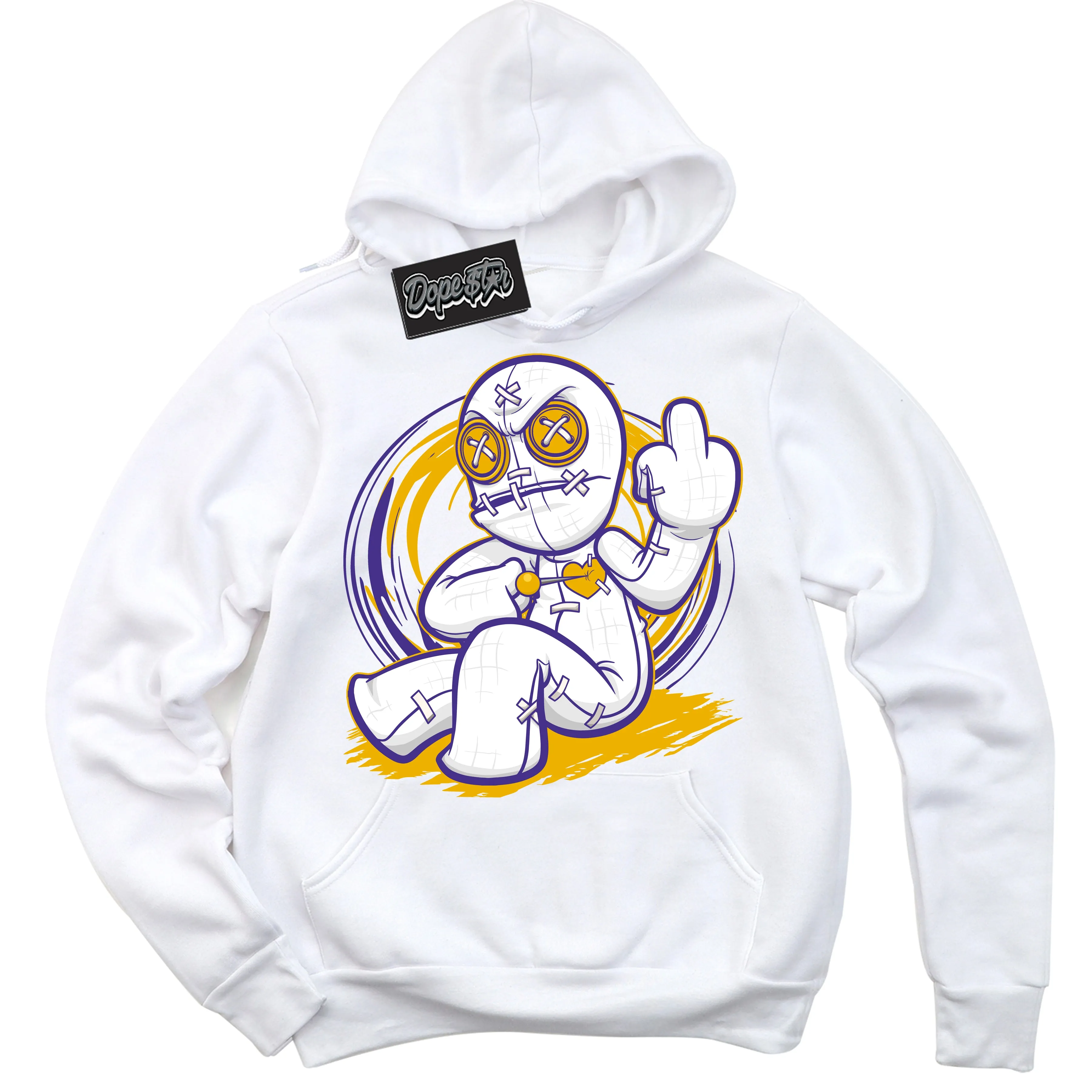 Air Force 1 QS Kobe Lakers Home Sneaker Hoodie Voodoo Doll Graphic