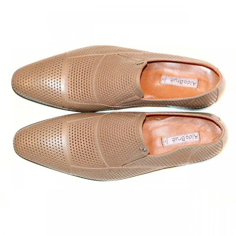 Aldo Brue 416 Perforated Cap Toe Loafer Taupe