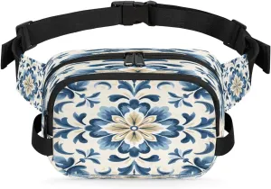Art Abstract Pattern Fanny Packs for Women Men Waterproof Waist Bag with Adjustable Strap Belt Bag for Travel Running Hiking