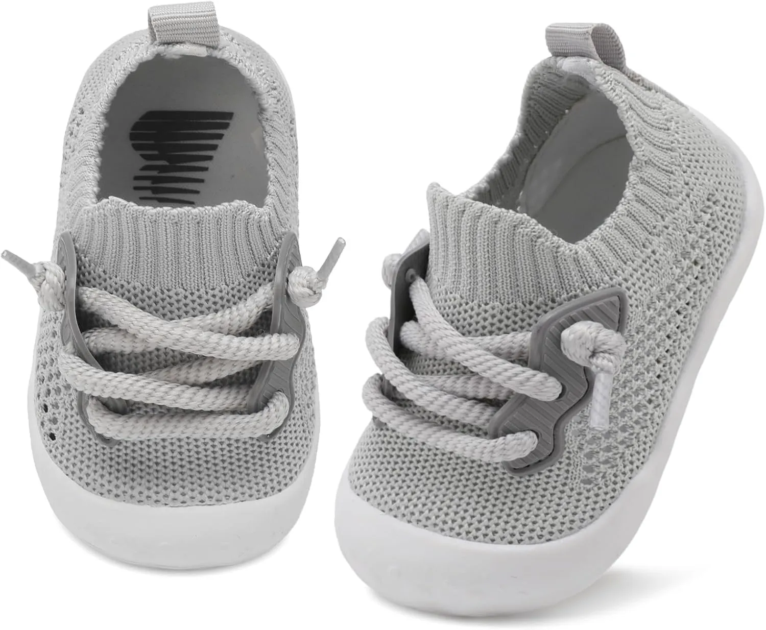 BARERUN Baby Shoes Baby First Walking Shoes Infant Sneakers Wide Barefoot Slip on Soft Sole Boys Girls Crib Shoe Toddler Breathable Lightweight House Socks
