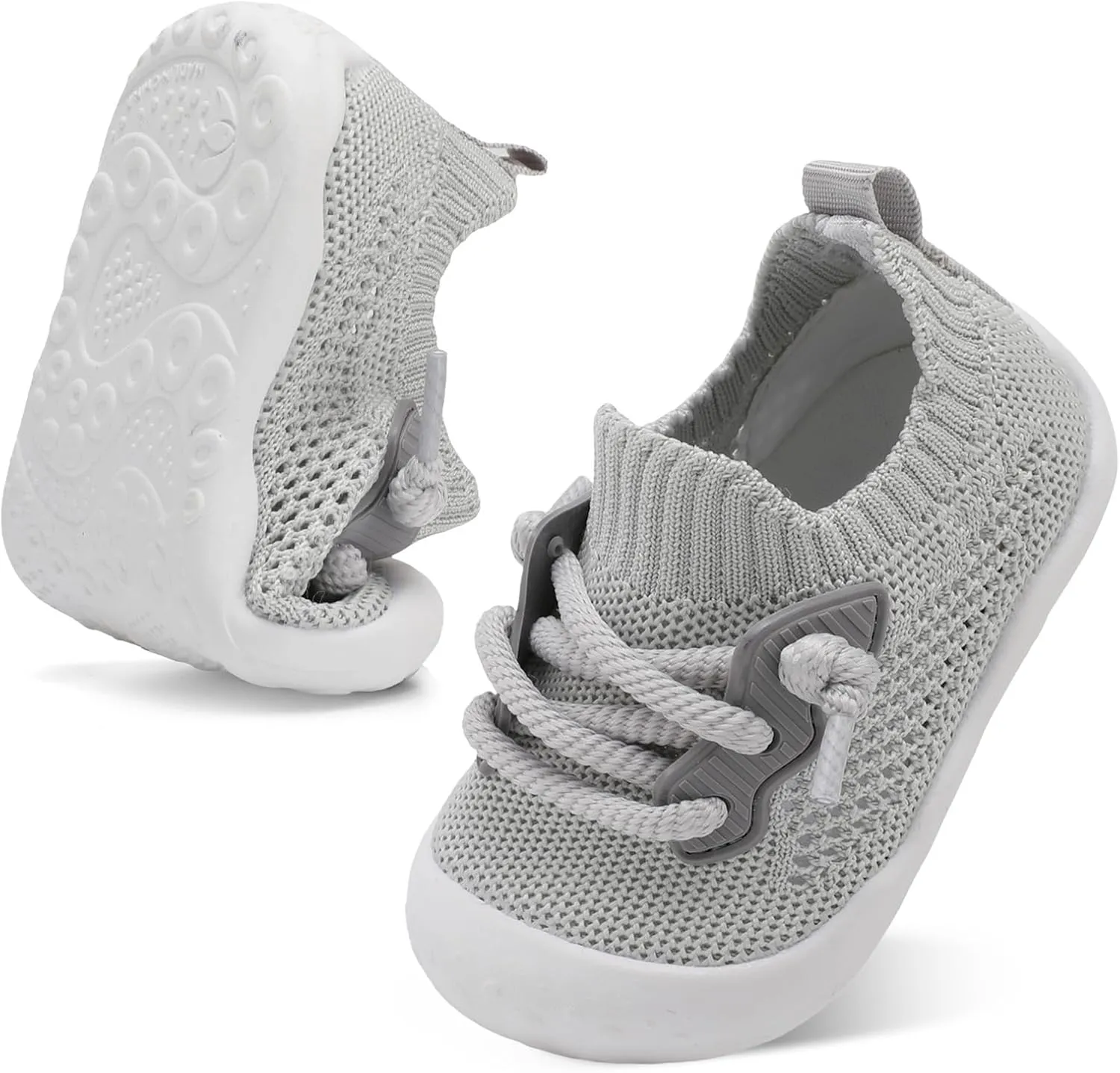 BARERUN Baby Shoes Baby First Walking Shoes Infant Sneakers Wide Barefoot Slip on Soft Sole Boys Girls Crib Shoe Toddler Breathable Lightweight House Socks