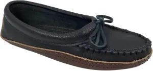 Bastien Industries Women's Moose Hide Leather with Heavy Oil Tan Sole Ballet Earthing Moccasins