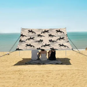 Beach Shade Tent with UPF50  UV Protection,Equestrian Sports Lightweight Camping Sun Shelter for Outdoor,Camping Trips, Fishing, Backyard,Picnics,Easy Set Up and Carry 9x10.5 FT