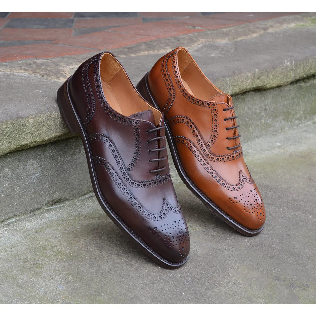 Berwick 1707 Oxford Brogue (5215) Dark Brown