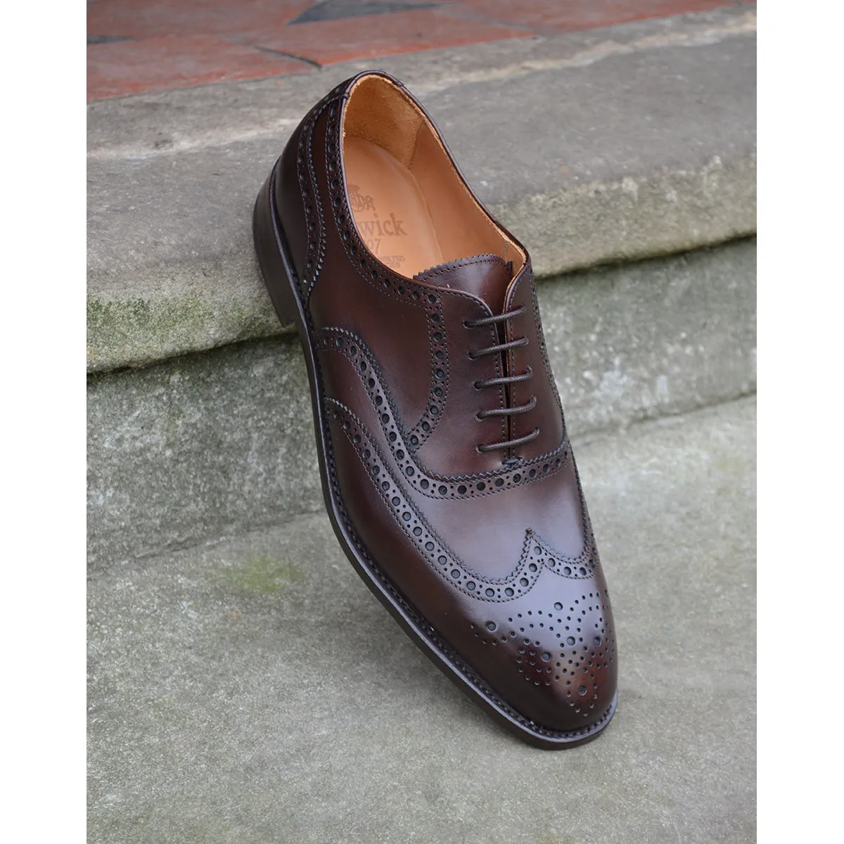 Berwick 1707 Oxford Brogue (5215) Dark Brown