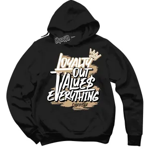 Black Anthracite Sesame Dunk Sneaker Hoodie Loyalty Out Values Everything Graphic