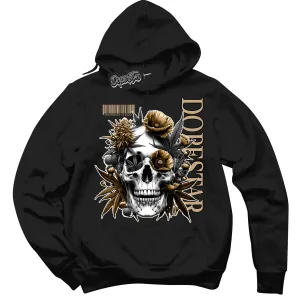 Black Anthracite Sesame Dunk Sneaker Hoodie Skull Poppies Graphic