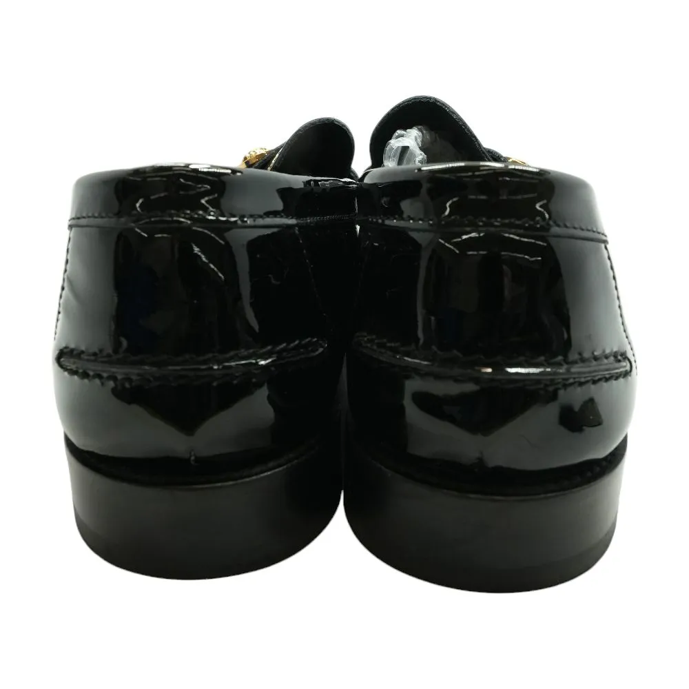 Black Medusa Calf Leather Loafers