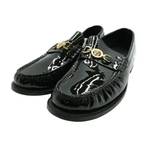 Black Medusa Calf Leather Loafers