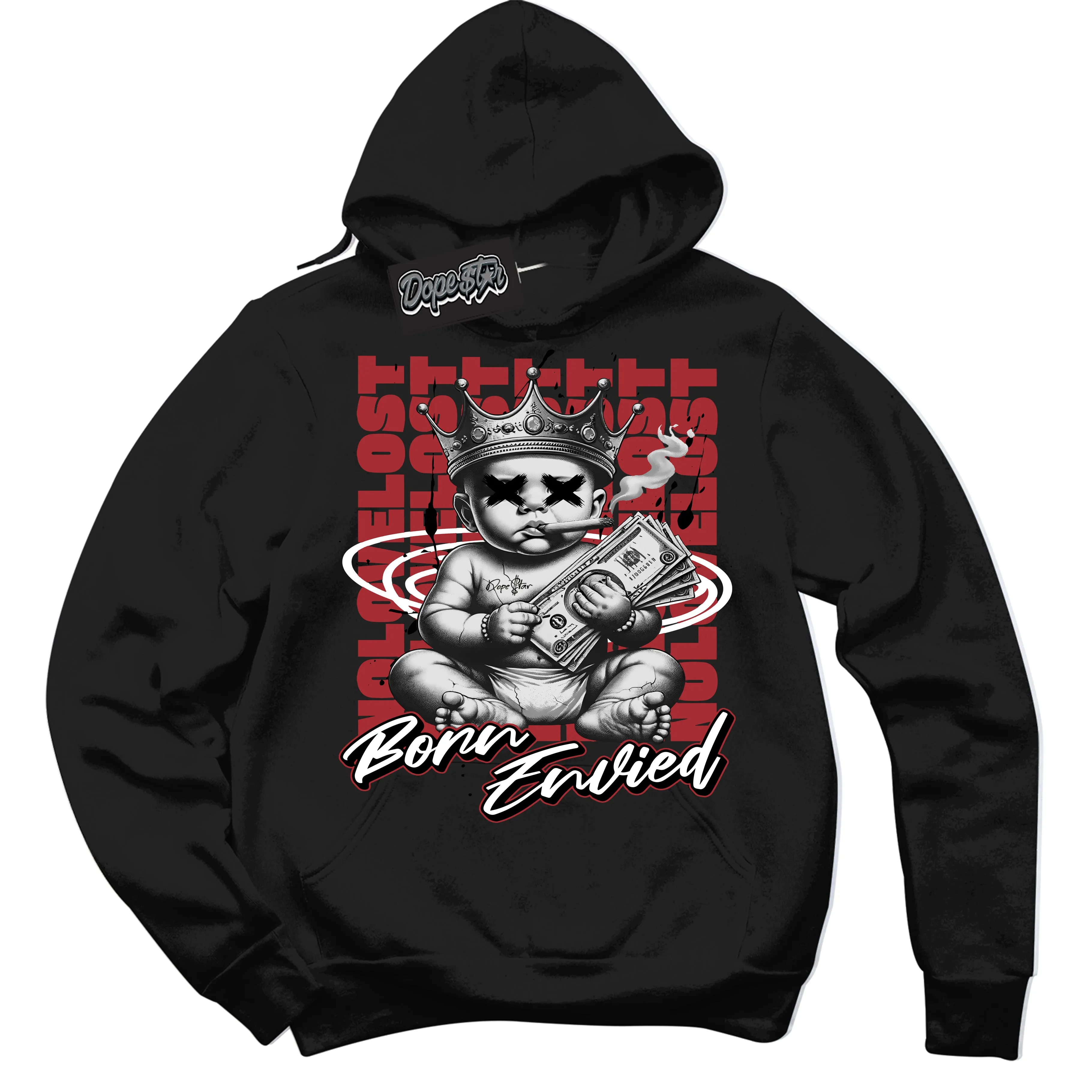 Black Toe 14s Sneaker Hoodie Born Envied Graphic