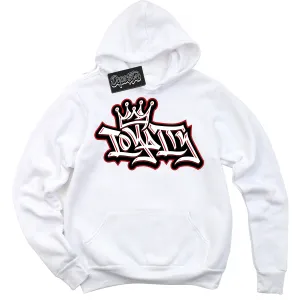 Black Toe Bright Crimson Dunk Sneaker Hoodie Loyalty Crown Graphic