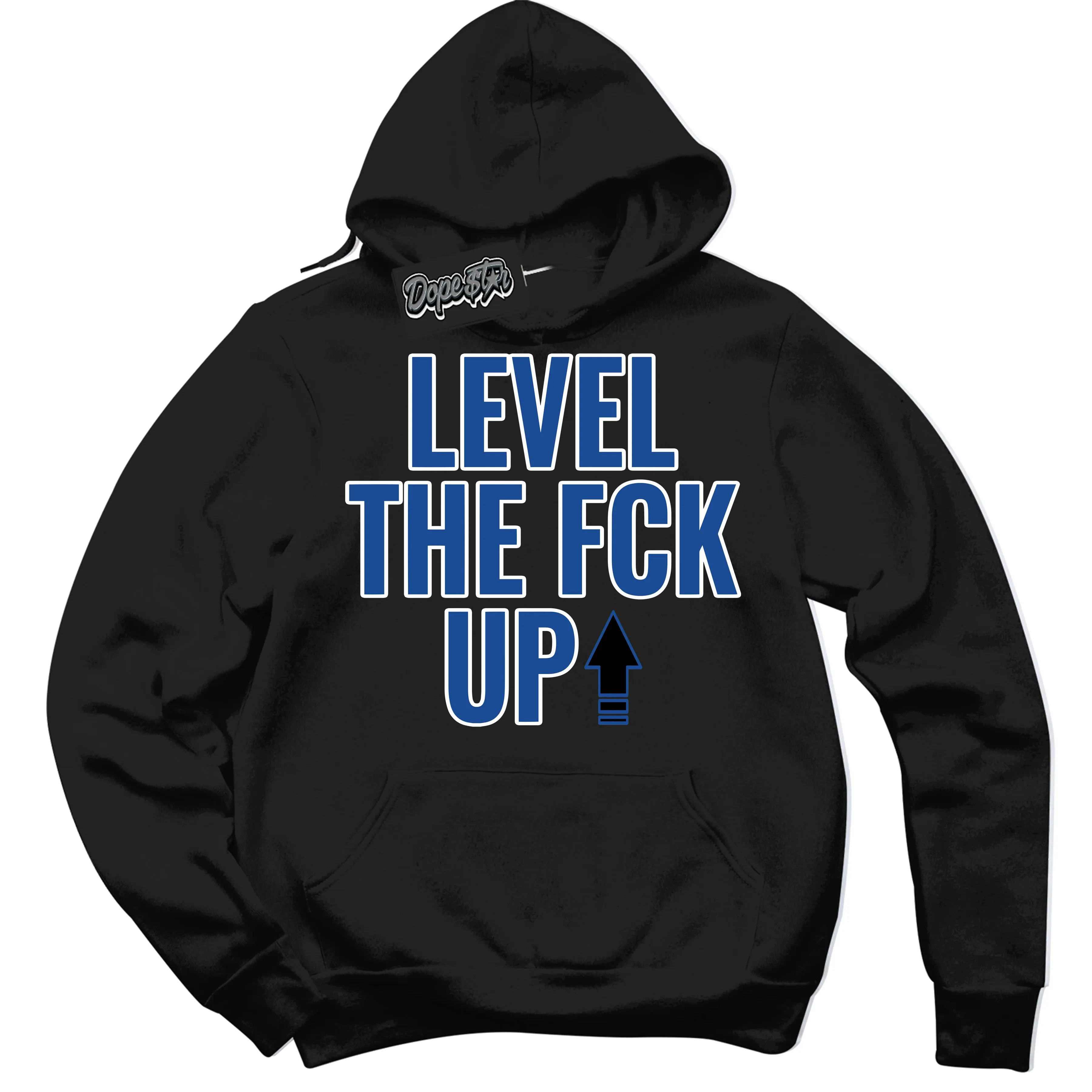 Blueberry 12s Sneaker Hoodie Level The Fck Up Graphic