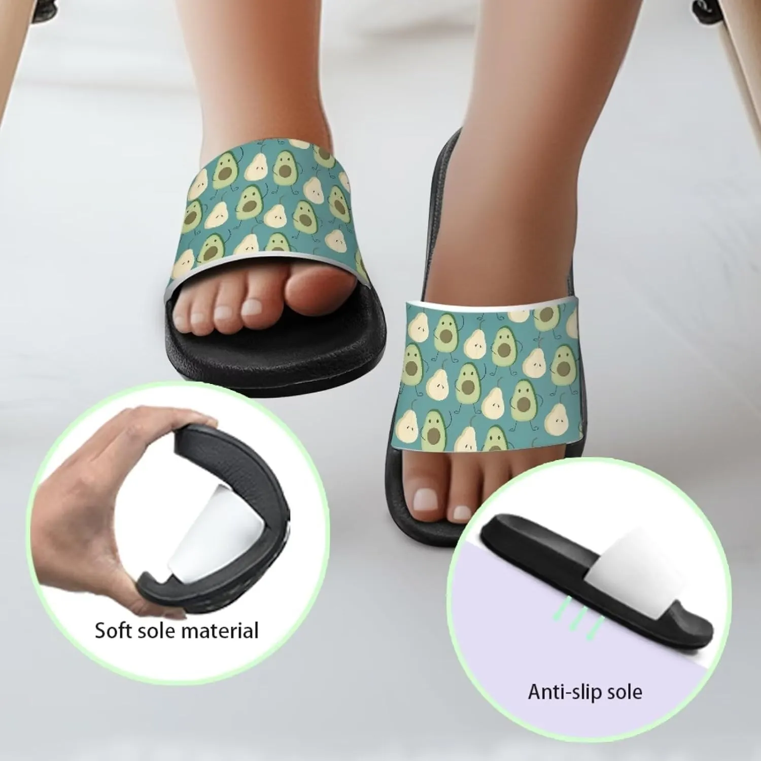 Boys Girls Slide Sandals Comfort Beach Pool Shower Slippers Indoor Outdoor Little Kid/Big Kid