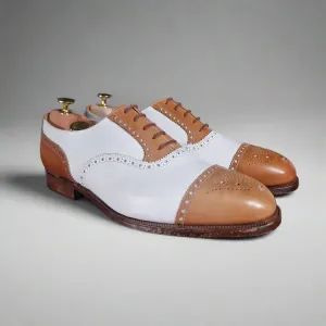 Brighton White & Tan Calf (10EE) Crockett & Jones