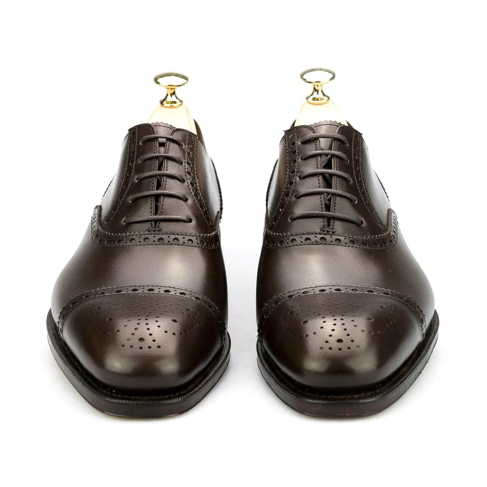 Brown Leather Handmade Oxford Shoes for Men