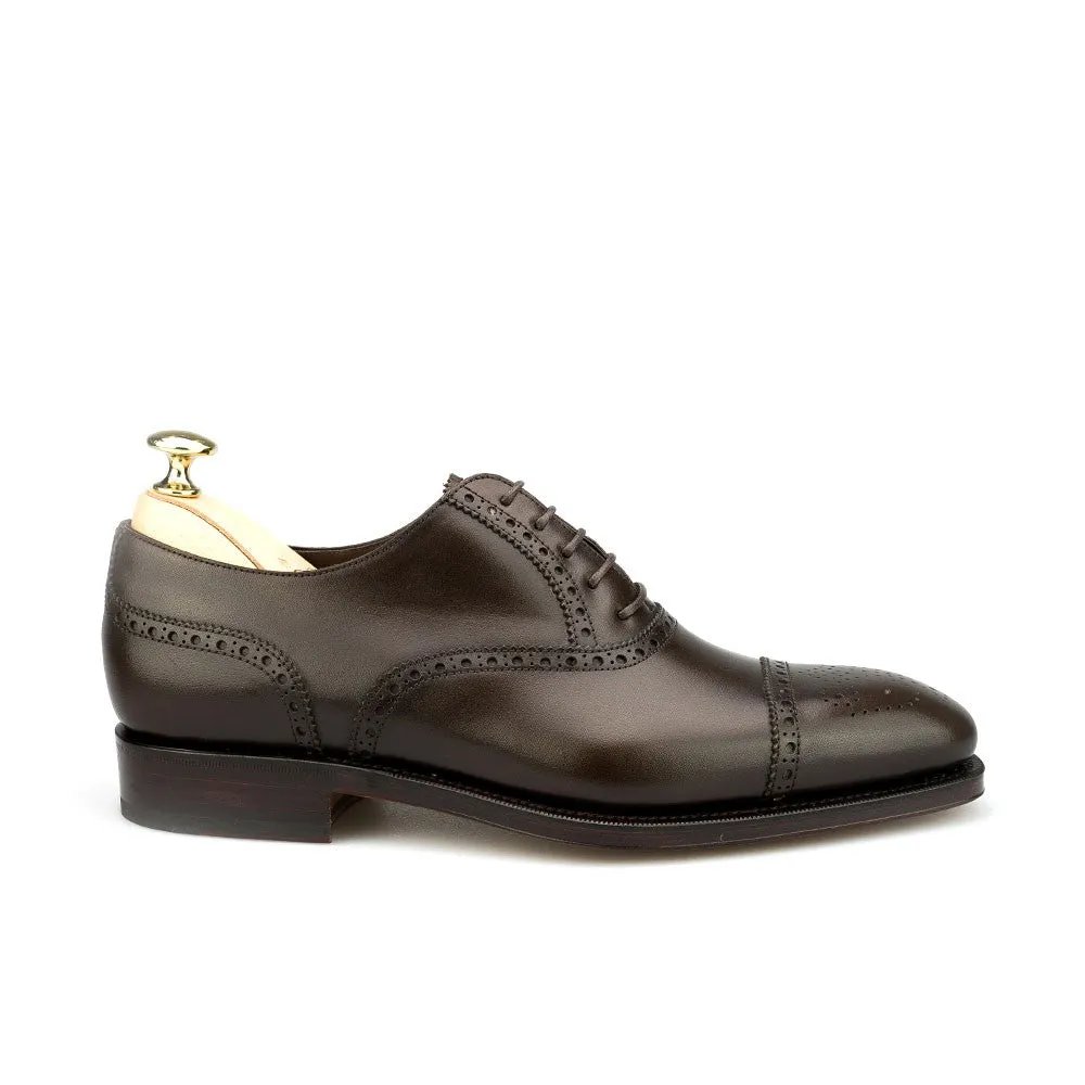 Brown Leather Handmade Oxford Shoes for Men