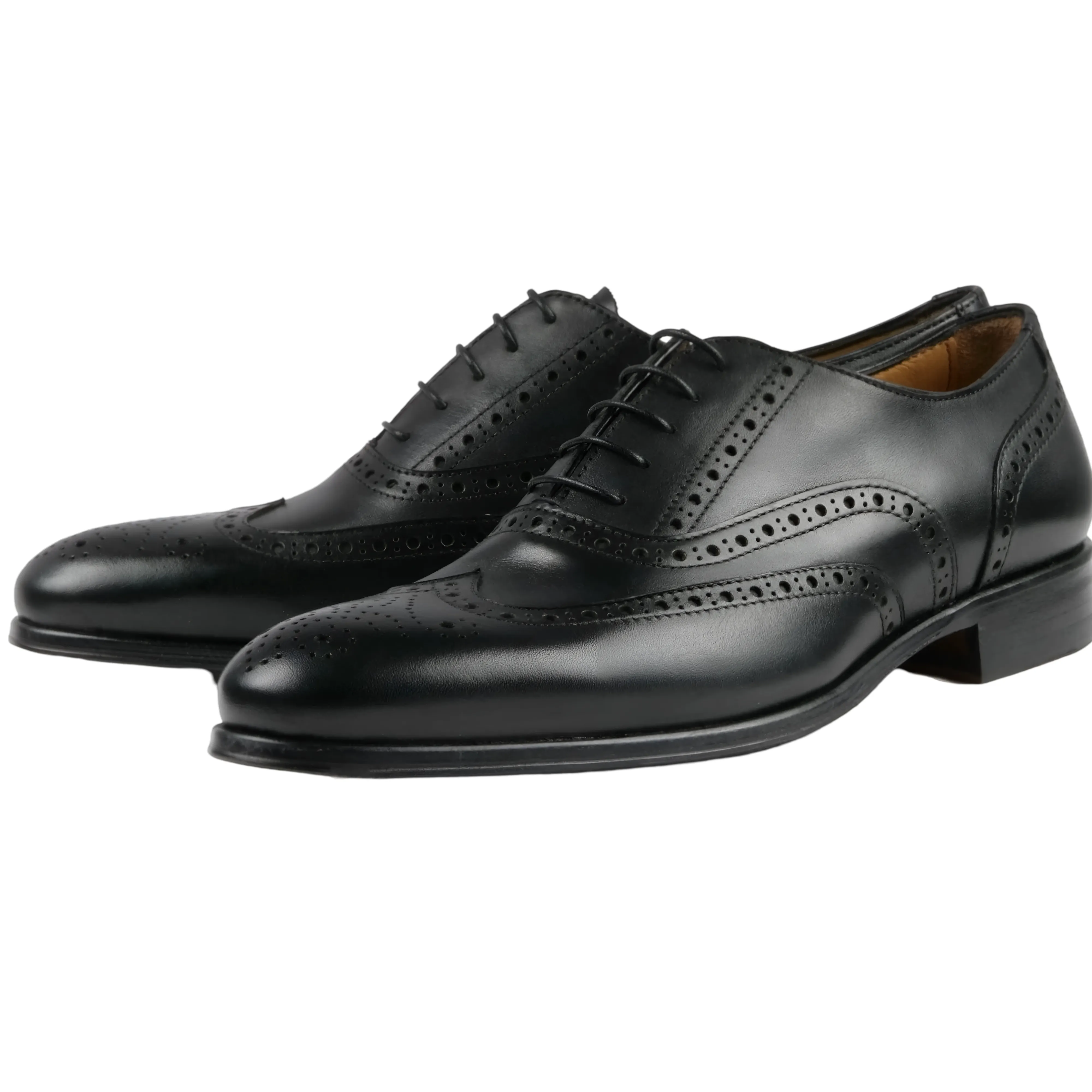 Cambridge Wingtip Oxford Brogue – Black