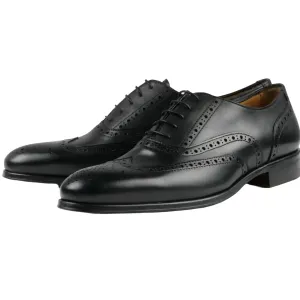 Cambridge Wingtip Oxford Brogue – Black