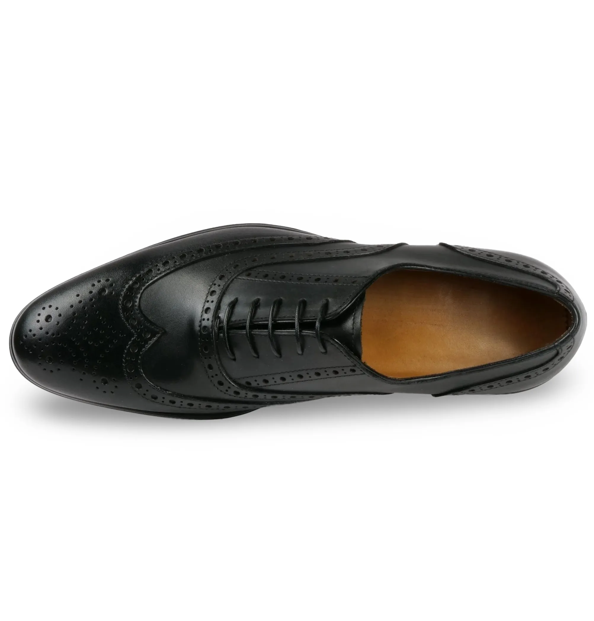 Cambridge Wingtip Oxford Brogue – Black