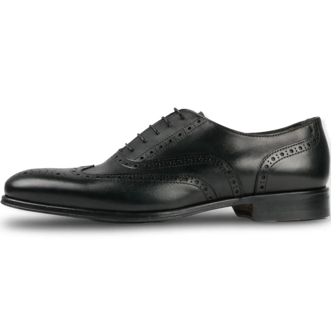 Cambridge Wingtip Oxford Brogue – Black