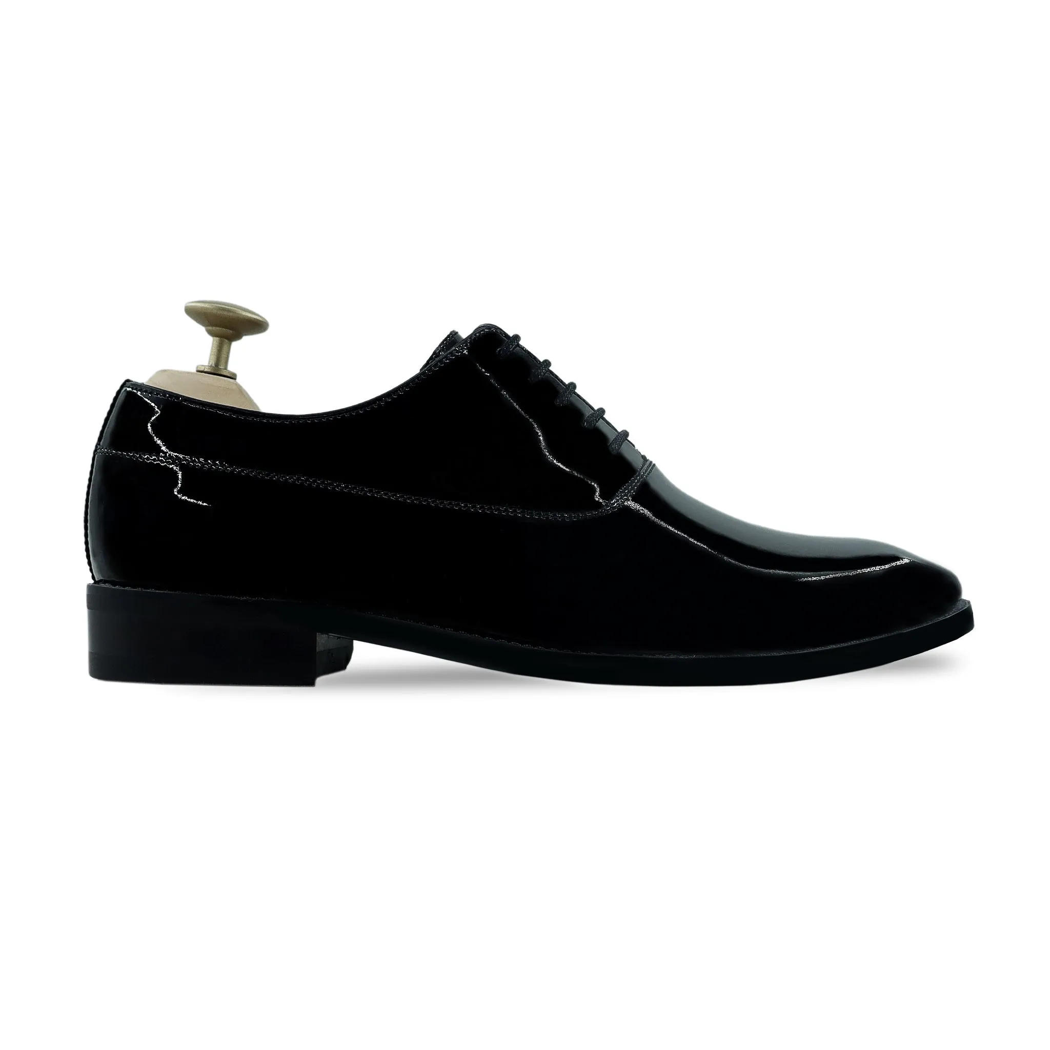 Carisa - Men's Black Patent Leather Oxford Shoe