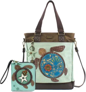 CHALA Sea Turtle Work Tote Shoulder Bag- Turtle Lovers Gifts