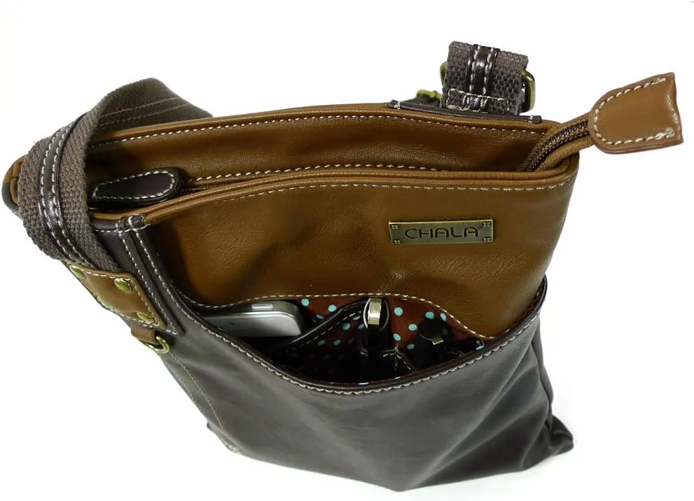 CHALA SWING Pack Small Cross-Body Purse with Metal Mini Keychain