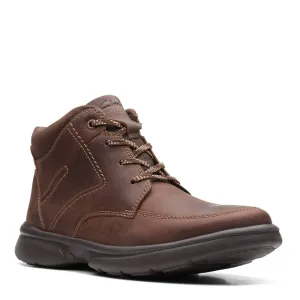 Clarks Men's Bradley Mid Oxford Boot, Brown Tumbled Leather, 11.5