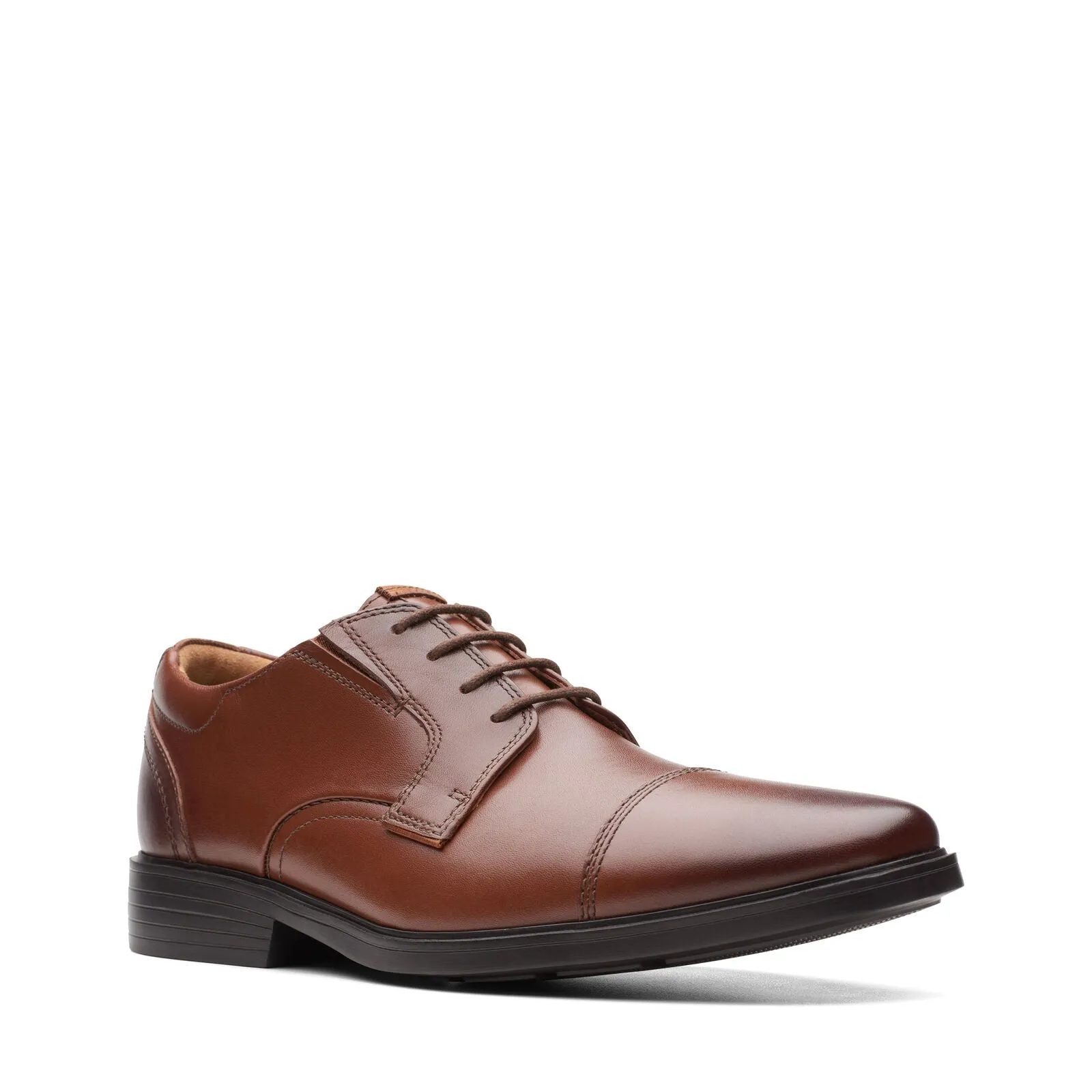 Clarks Men's Clarkslite Cap Tan Leather 26167933