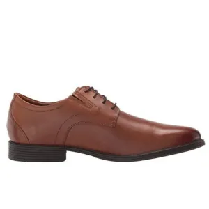 Clarks Men's Whiddon Plain Dark Tan Leather 26152919
