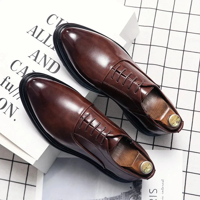 Classic Lace-Up Oxford Shoes-16526