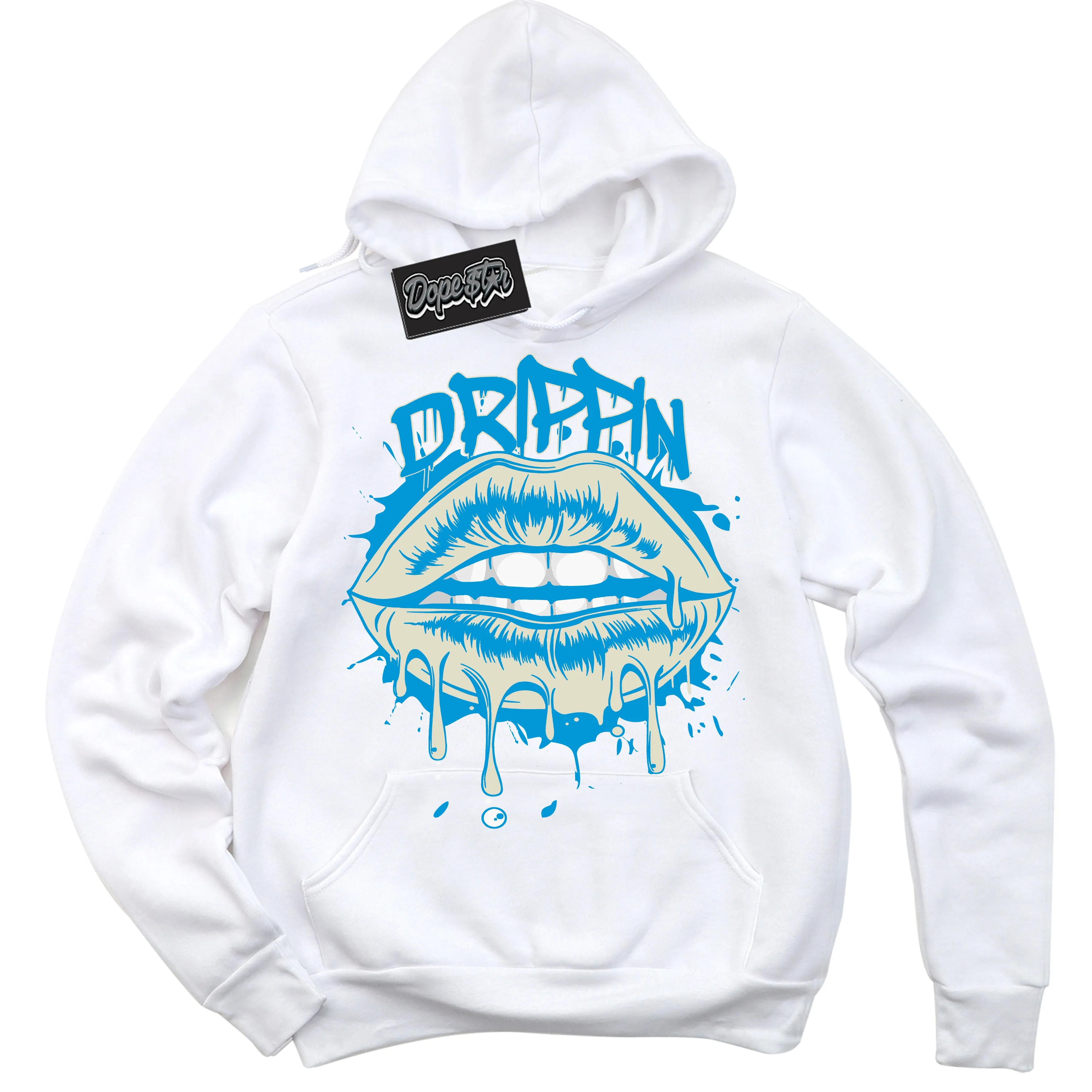 Coconut Milk University Blue Dunk Sneaker Hoodie Drippin Graphic