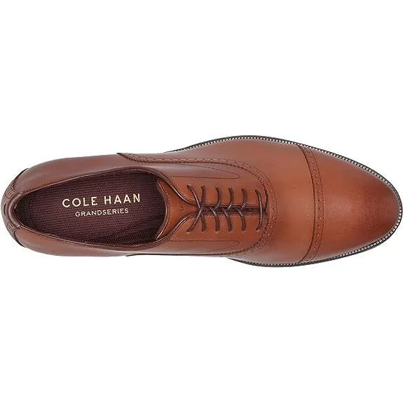 Cole Haan Men's Dawson Grand 360 WP Cap Toe Oxford British Tan Wp C33326