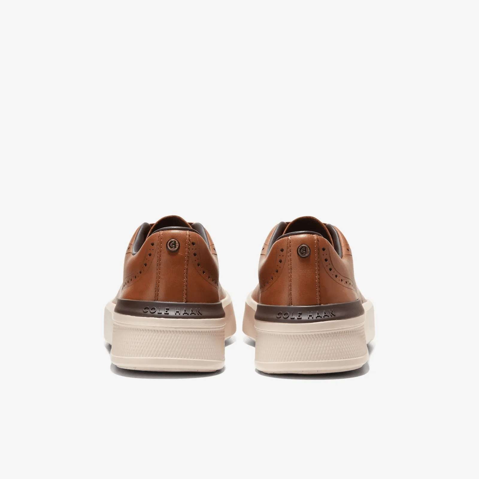 Cole Haan Men's GrandPrø Crew Wingtip Sneaker British Tan-Birch Leather C37606