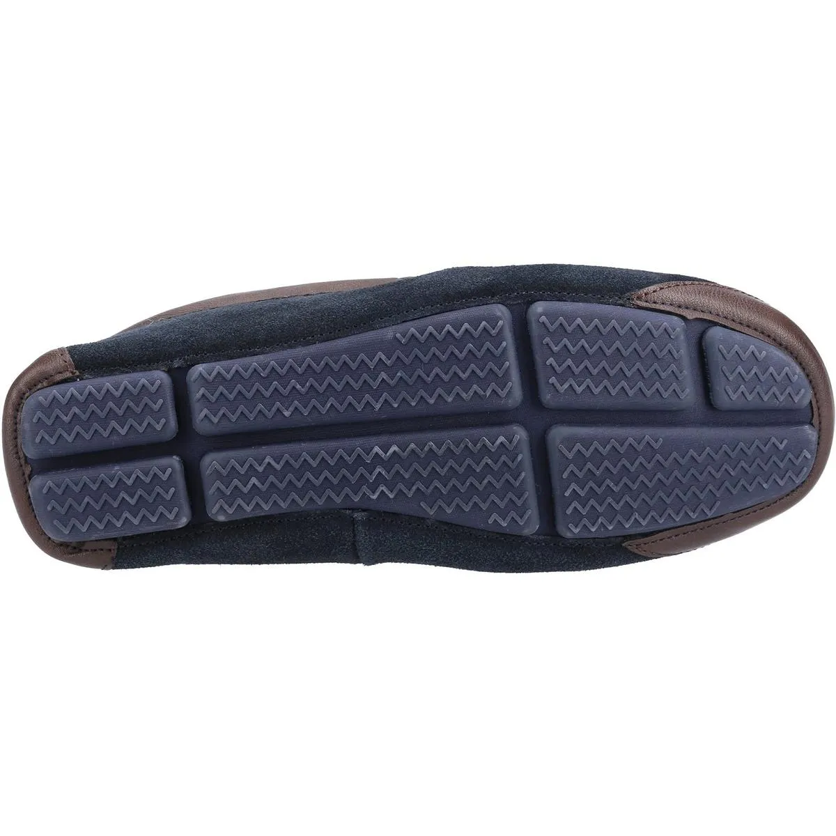 Cotswold Northwood Sheepskin Moccasin Slipper Navy