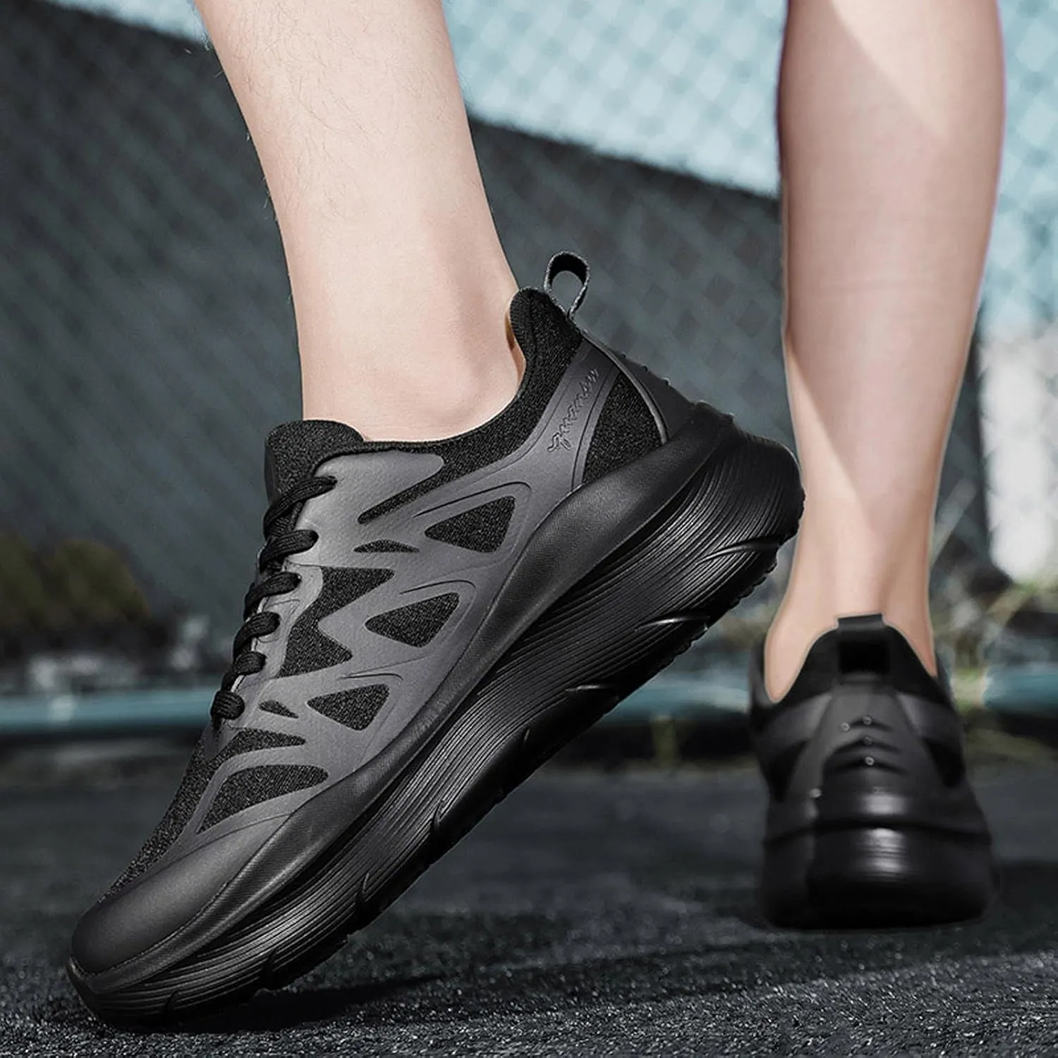 Couples Fashion Mesh Solid Color Breathable Sneakers Temperament Comfortable Running Shoes Sneaker Boots Men S