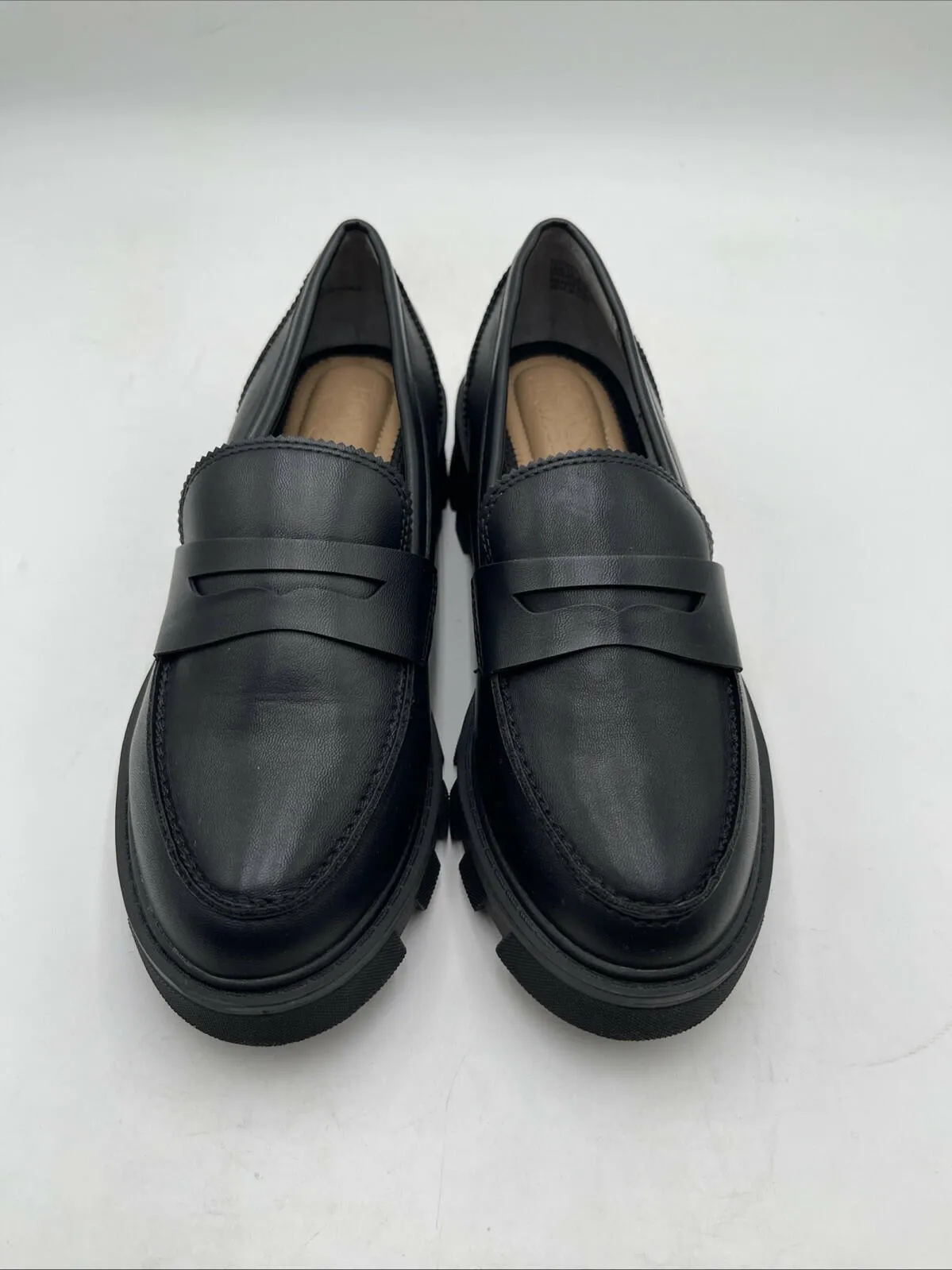 Crown Vintage Lane Loafers Women's Black Size 6.5M - Very Good