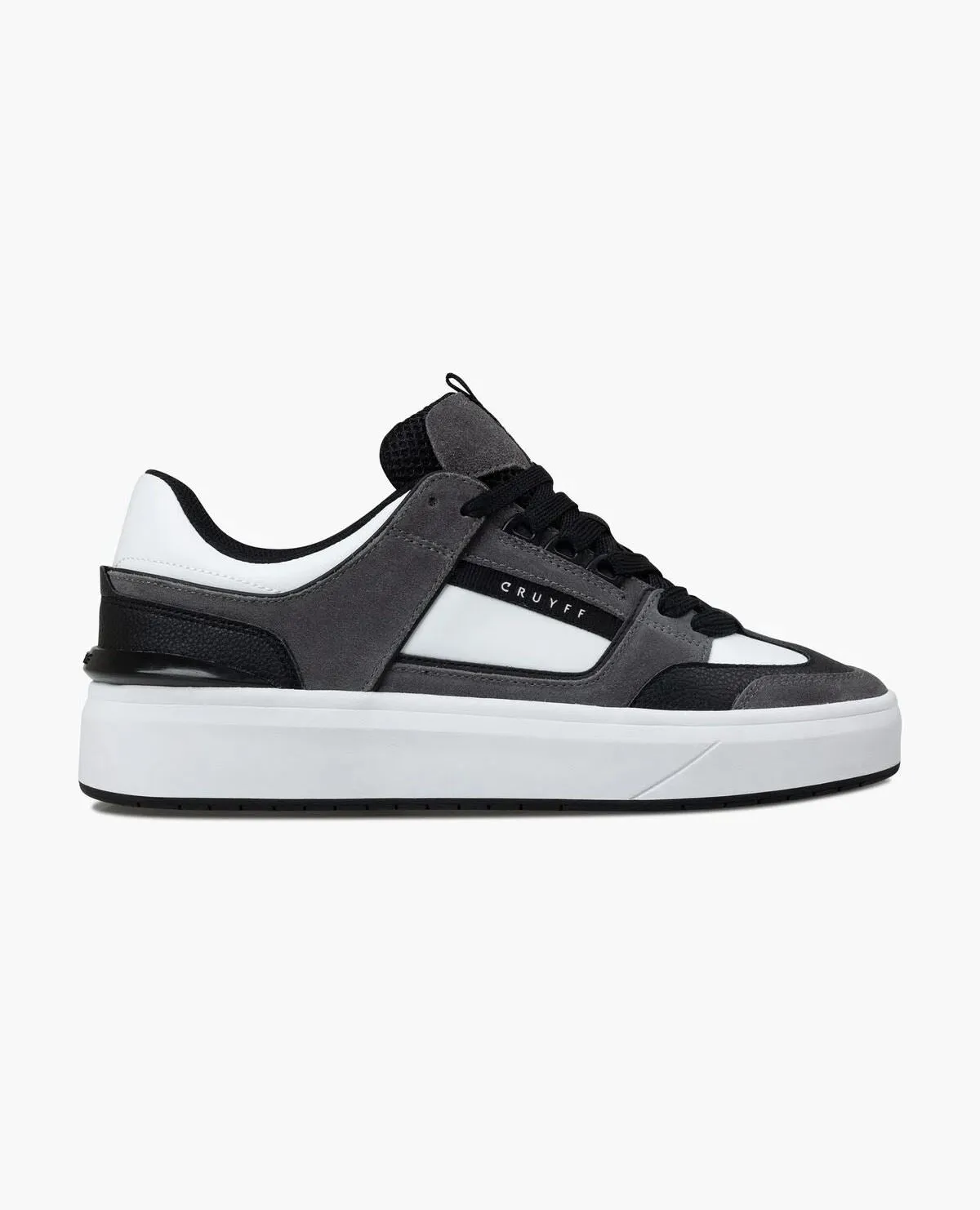 Cruyff Kickturn Leather Men's Mid Grey/White Trainers